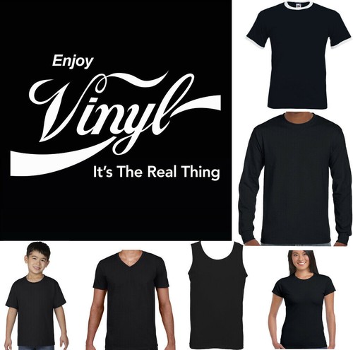 Enjoy vinyl shirt mens funny - t-shirt,