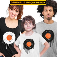 DJ T-Shirt Vinyl Minimal Drum